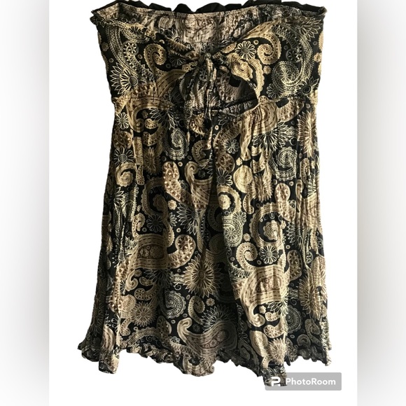 BAG LADY MUDPIE LINEN STRAPLESS MINI DRESS - Picture 4 of 5